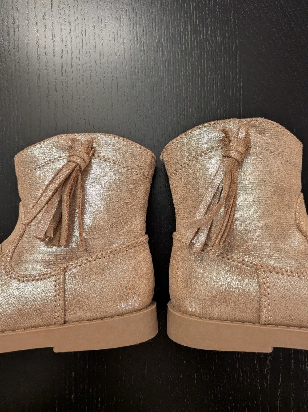 Old Navy Girls' Metallic Rose Tassel Cowboy Boot - Picture 4 of 12